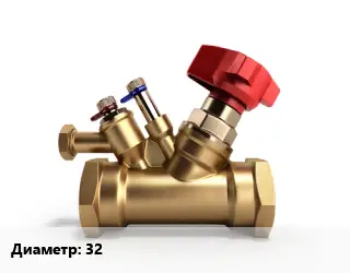 Клапан латунный 32 обратный, пружинный